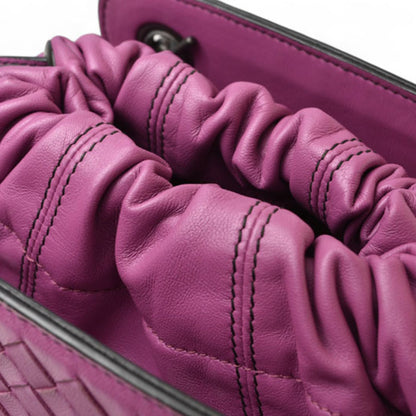 Bottega Veneta Intrecciato, Purple, Leather, shoulder