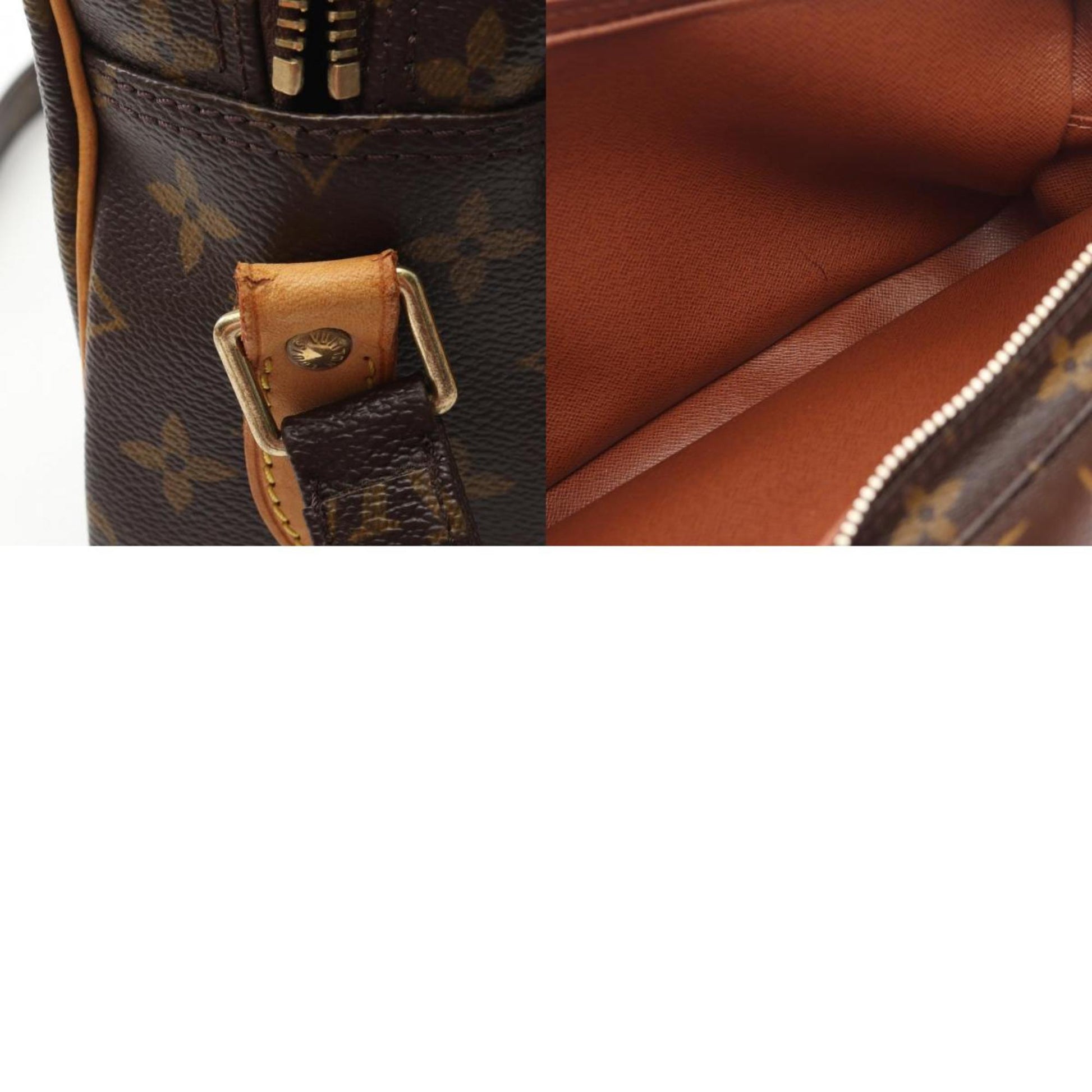 Louis Vuitton Nile, Brown, Canvas, shoulder