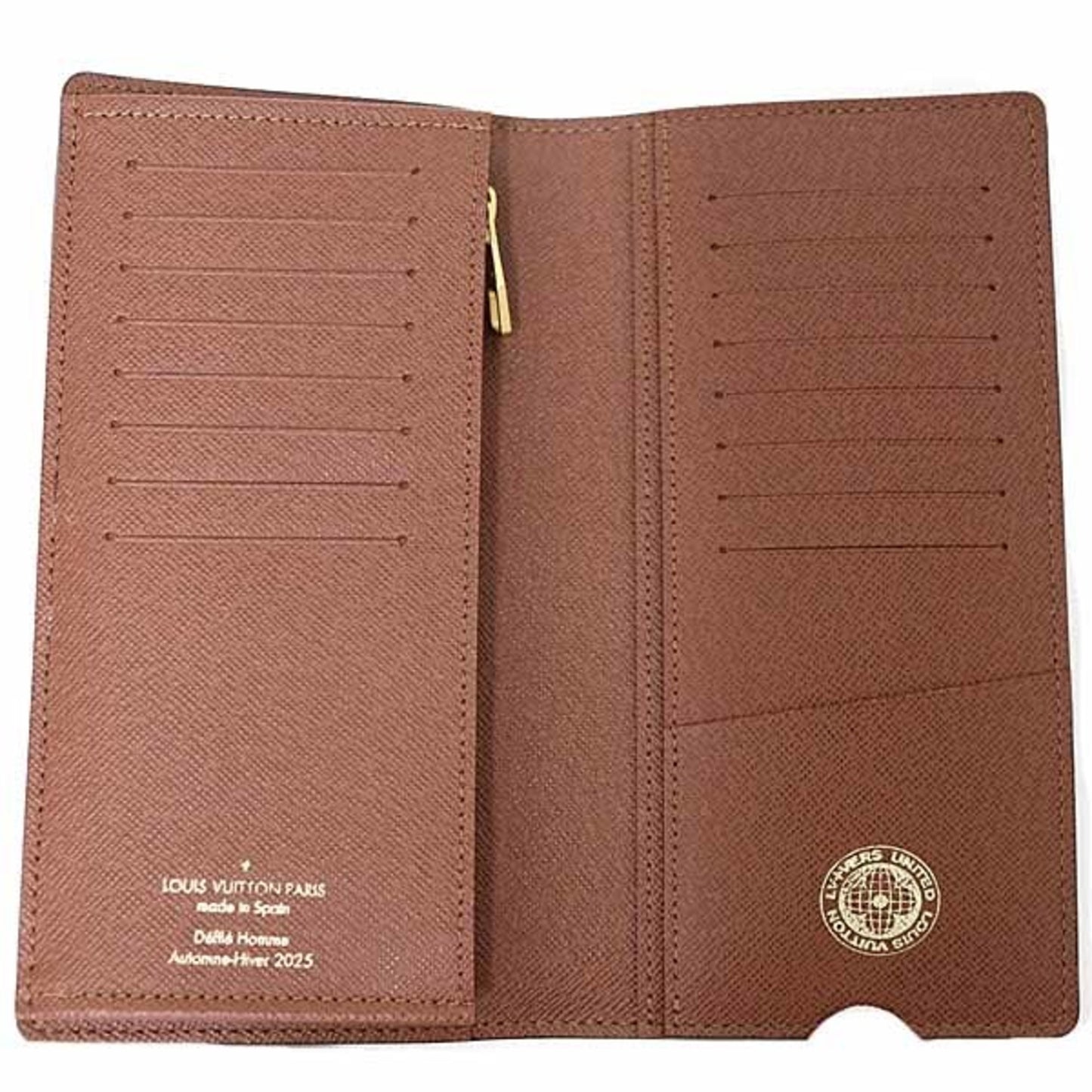 Louis Vuitton Portefeuille Brazza, Brown, Canvas, wallet