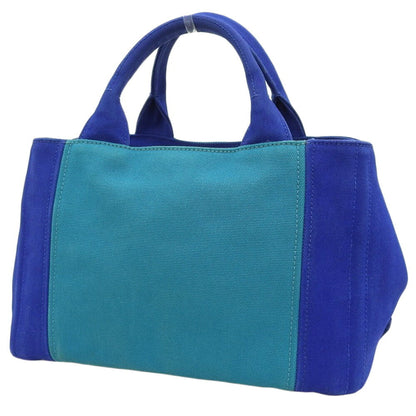 Prada Canapa, Blue, Canvas, handbag