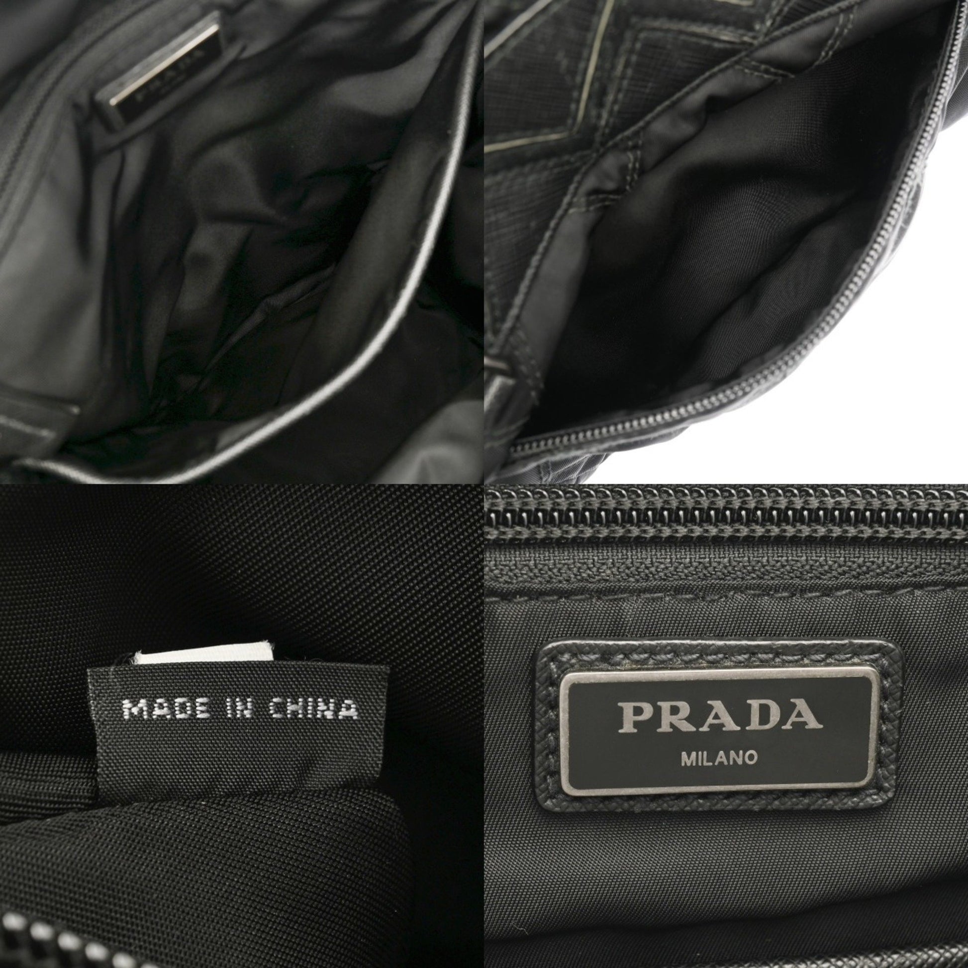 Prada Re-Nylon, Black, NYLON, backpack