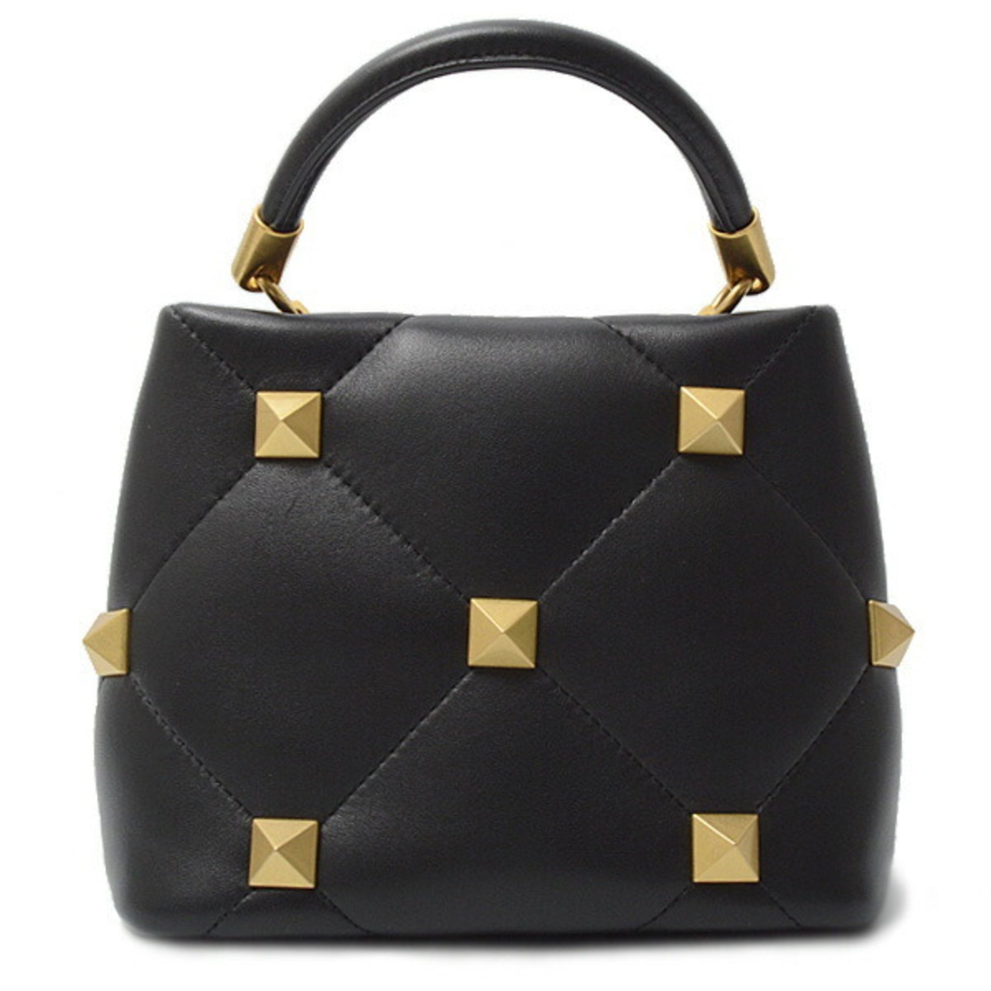 Valentino Garavani ROMAN STUD, Black, Leather, shoulder