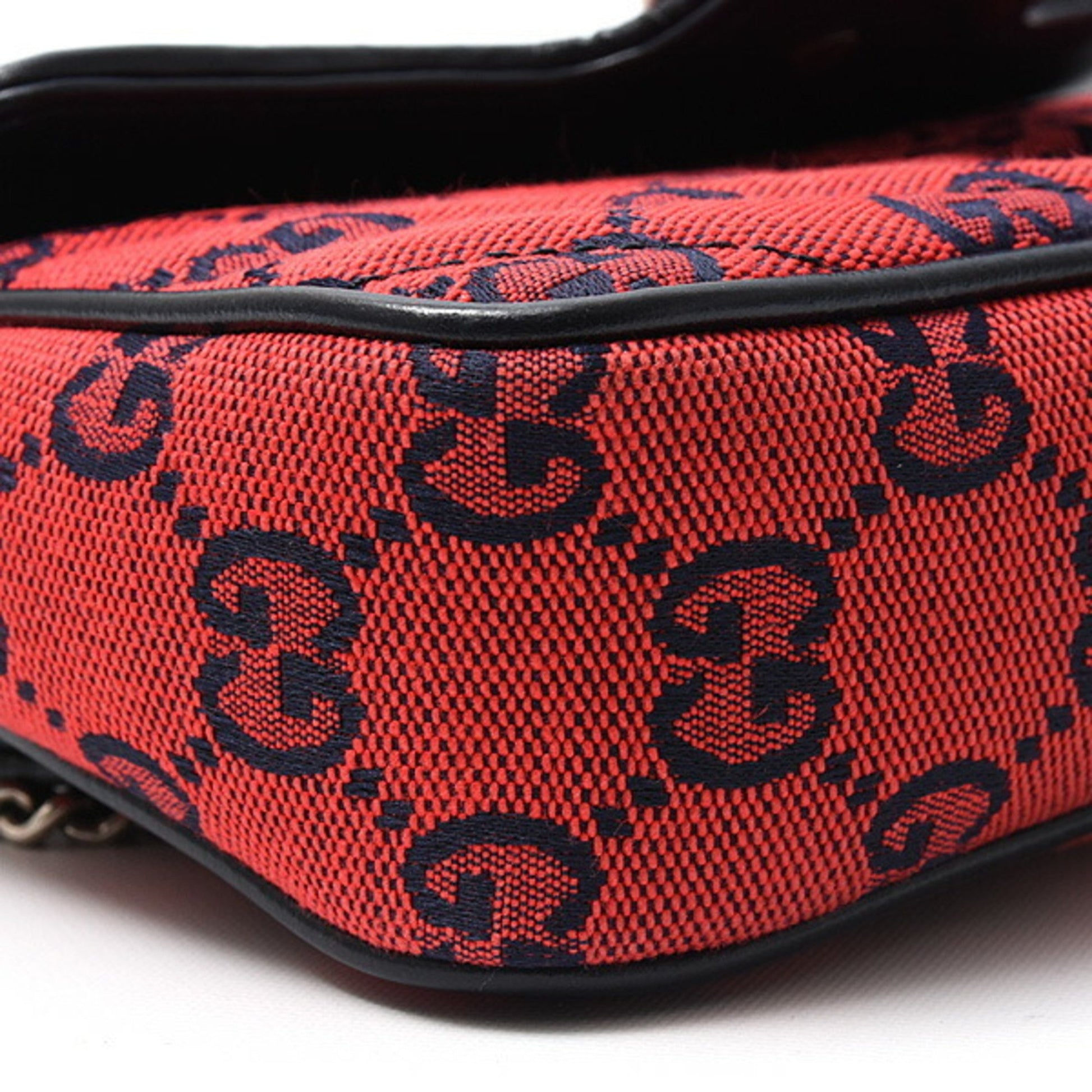 Gucci GG Marmont, Red, Canvas, shoulder