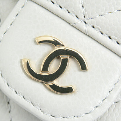 Chanel, Grey, Leather, wallet