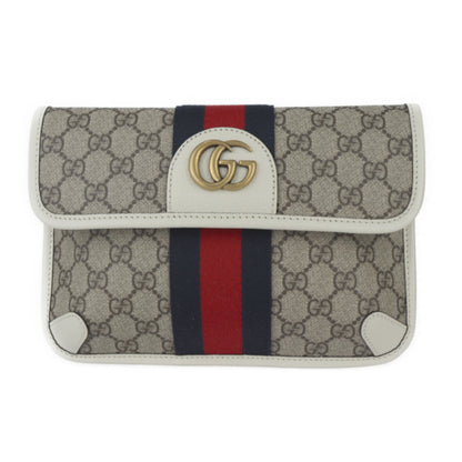 Gucci Ophidia, Beige, Canvas, clutch