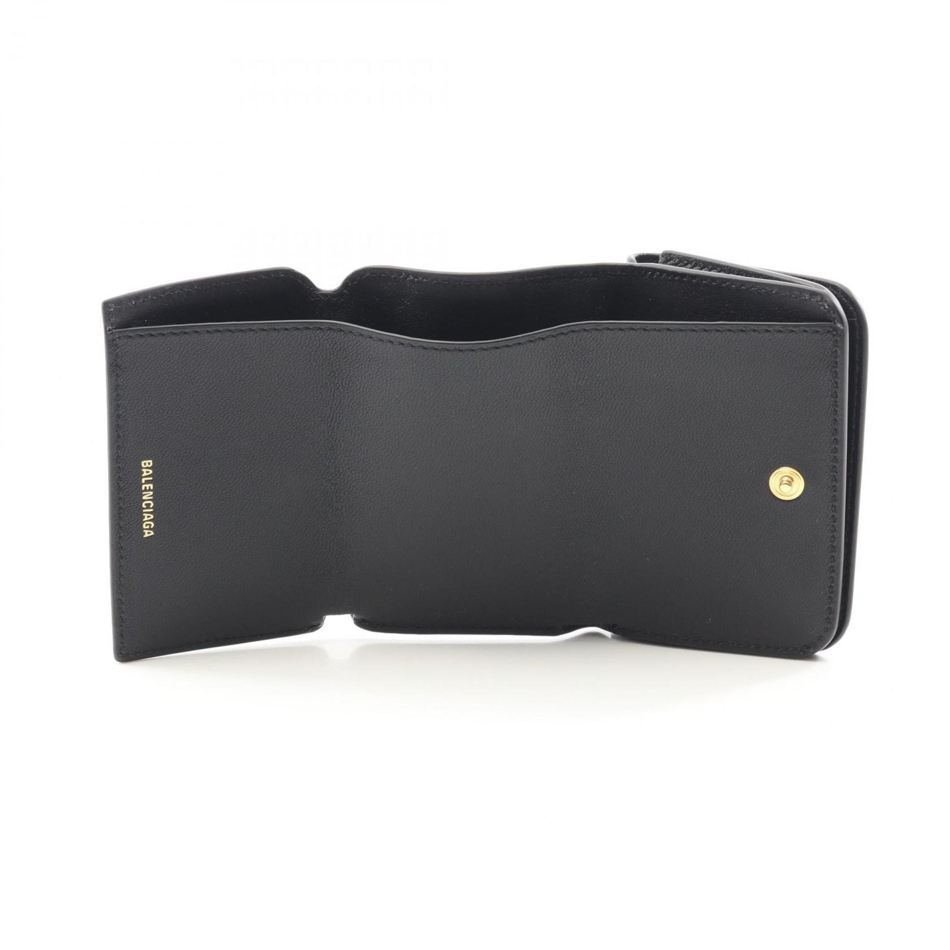Balenciaga Cash mini wallet, Black, Leather, wallet