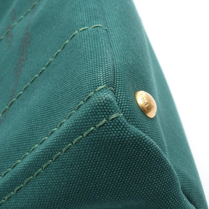Prada Canapa, Green, Canvas, handbag