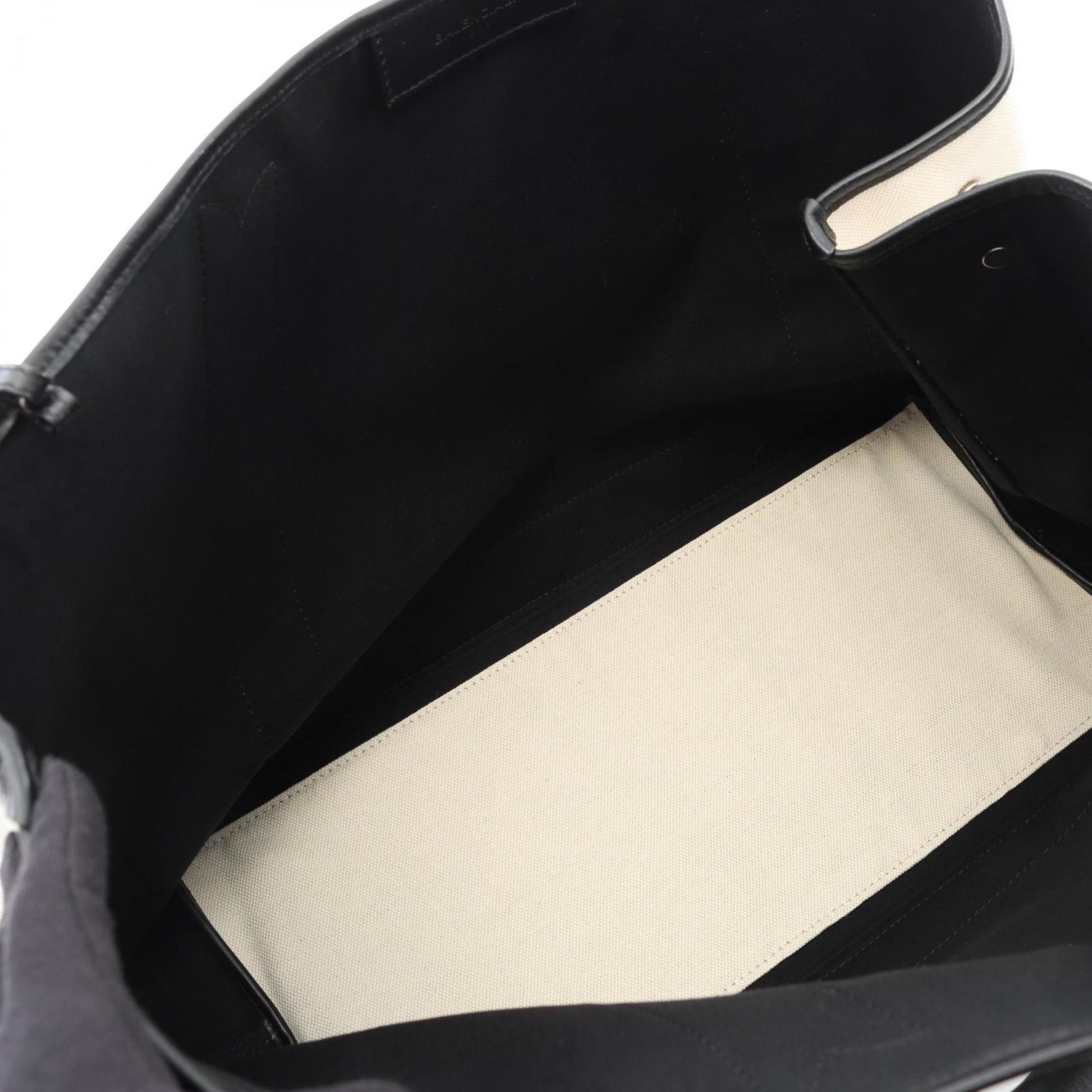 Balenciaga Navy Cabas, White, Canvas, tote