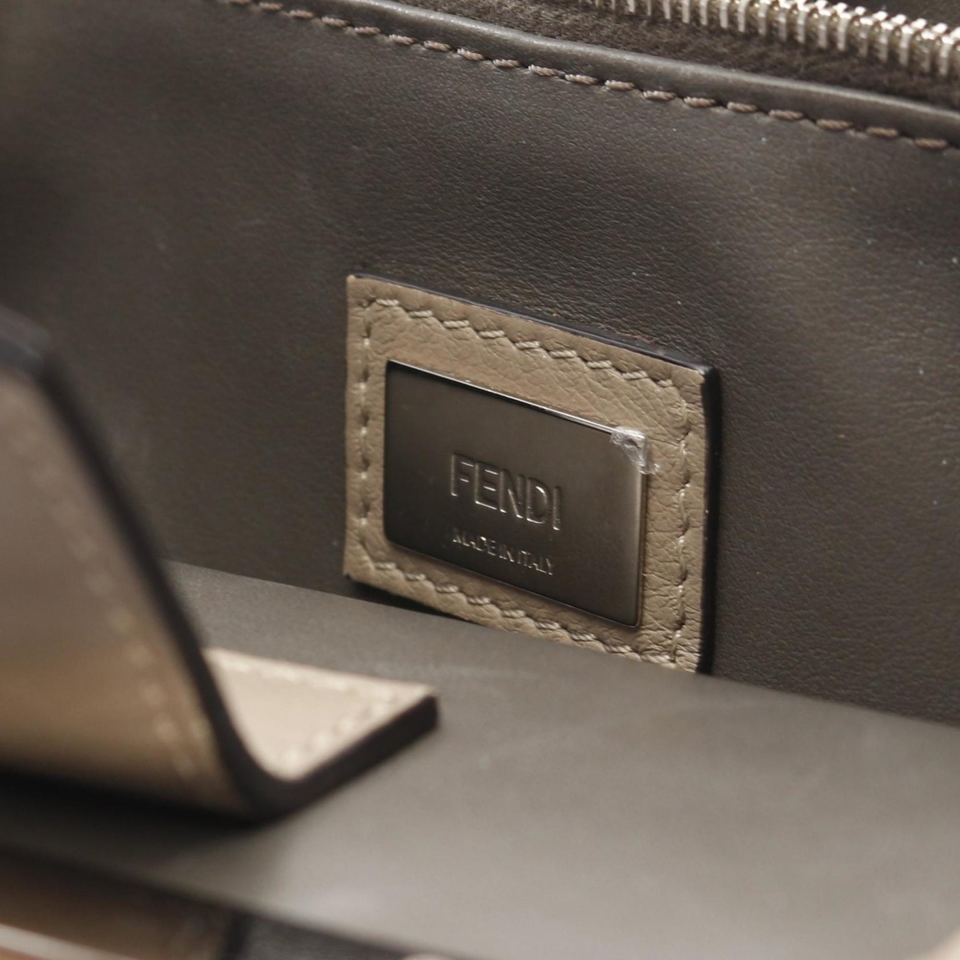 Fendi 2Jours, Beige, Leather, handbag
