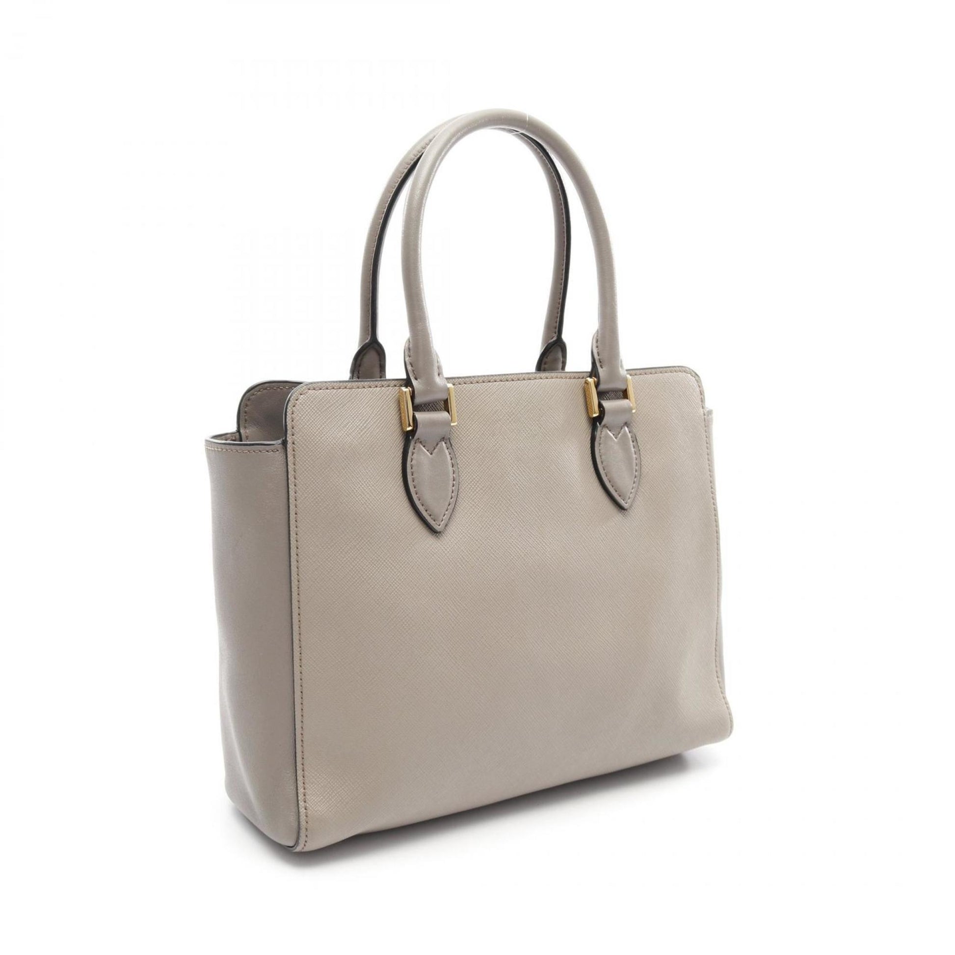 Prada Saffiano, Grey, Leather, handbag