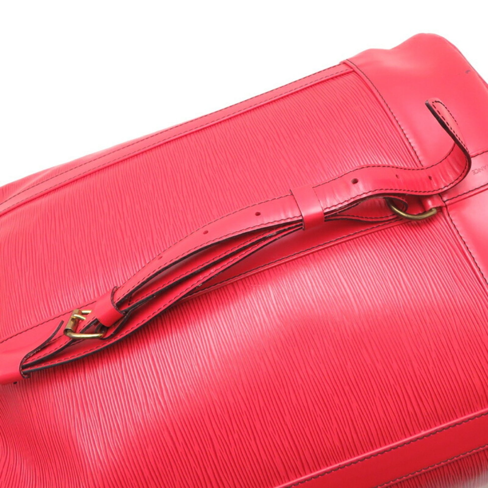 Louis Vuitton Randonnée, Red, Leather, shoulder