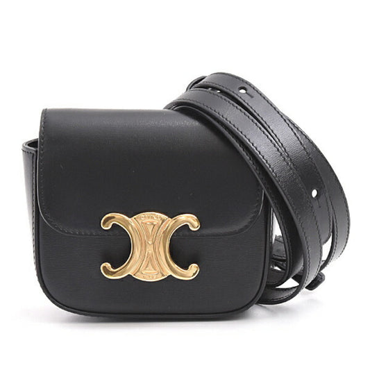 Céline Claude, Black, Leather, shoulder