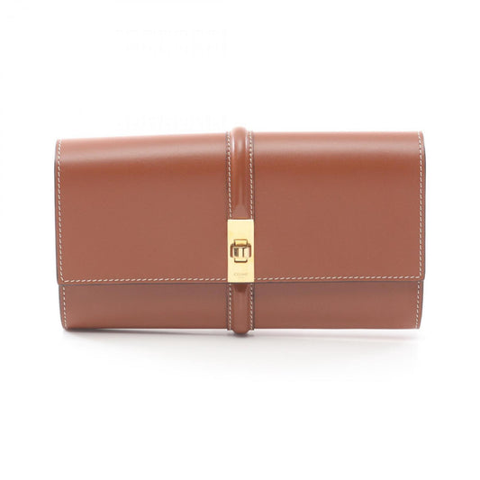 Céline 16 PM, Brown, Leather, wallet