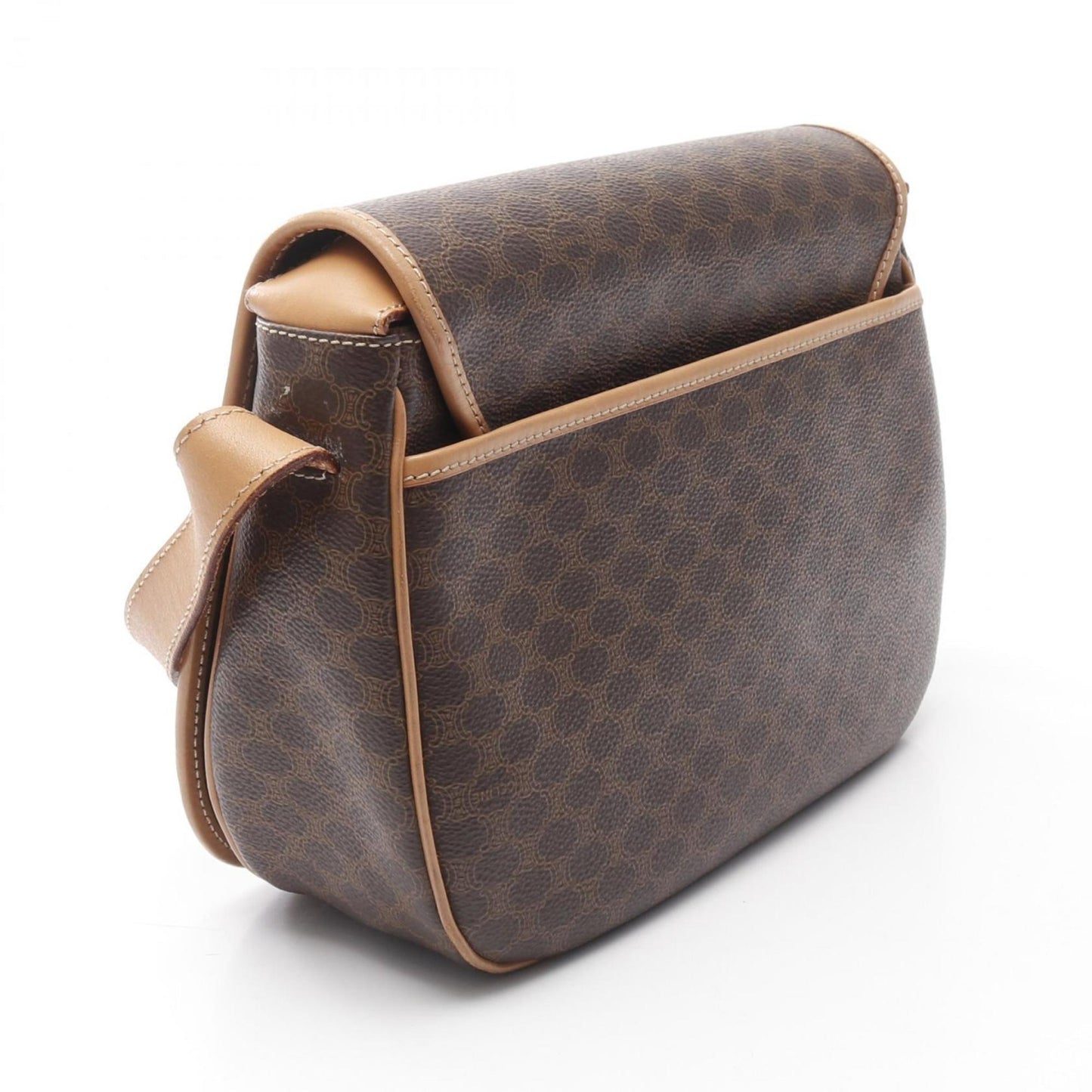 Céline Macadam, Brown, Canvas, shoulder
