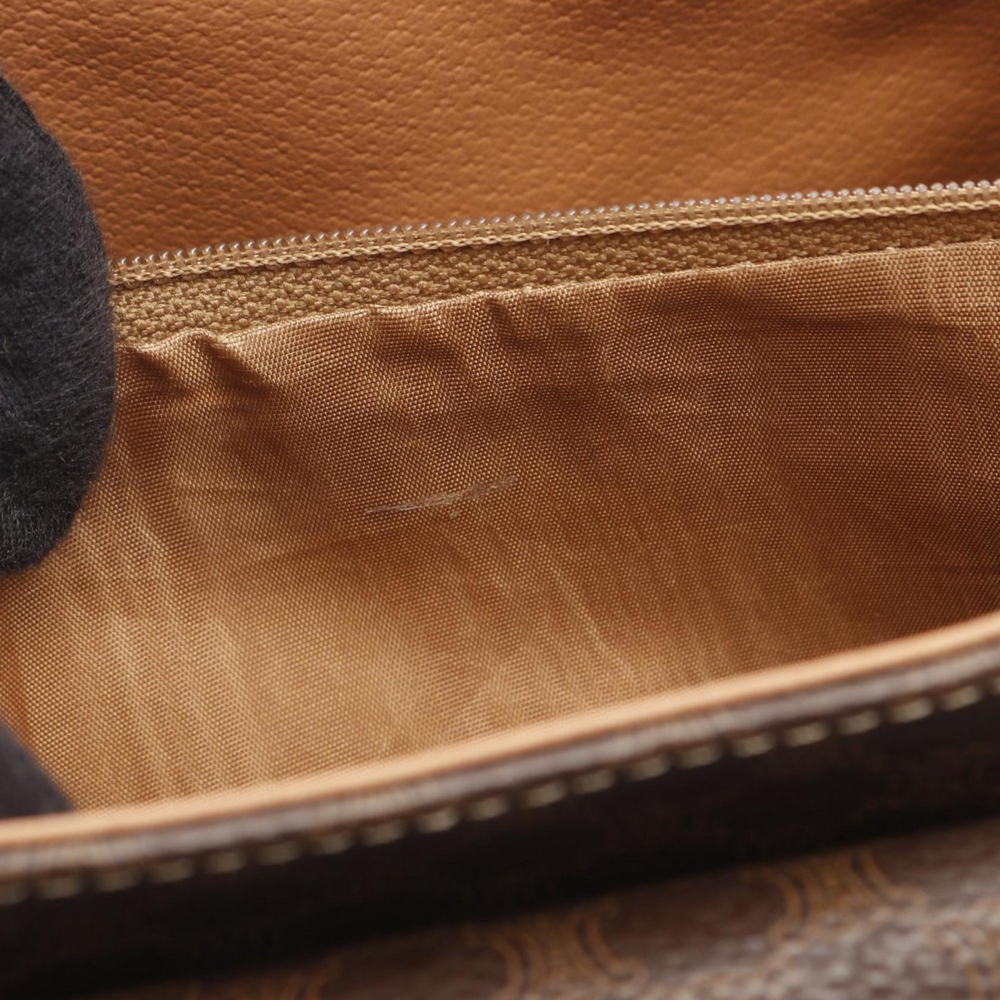 Céline Macadam, Brown, Canvas, shoulder