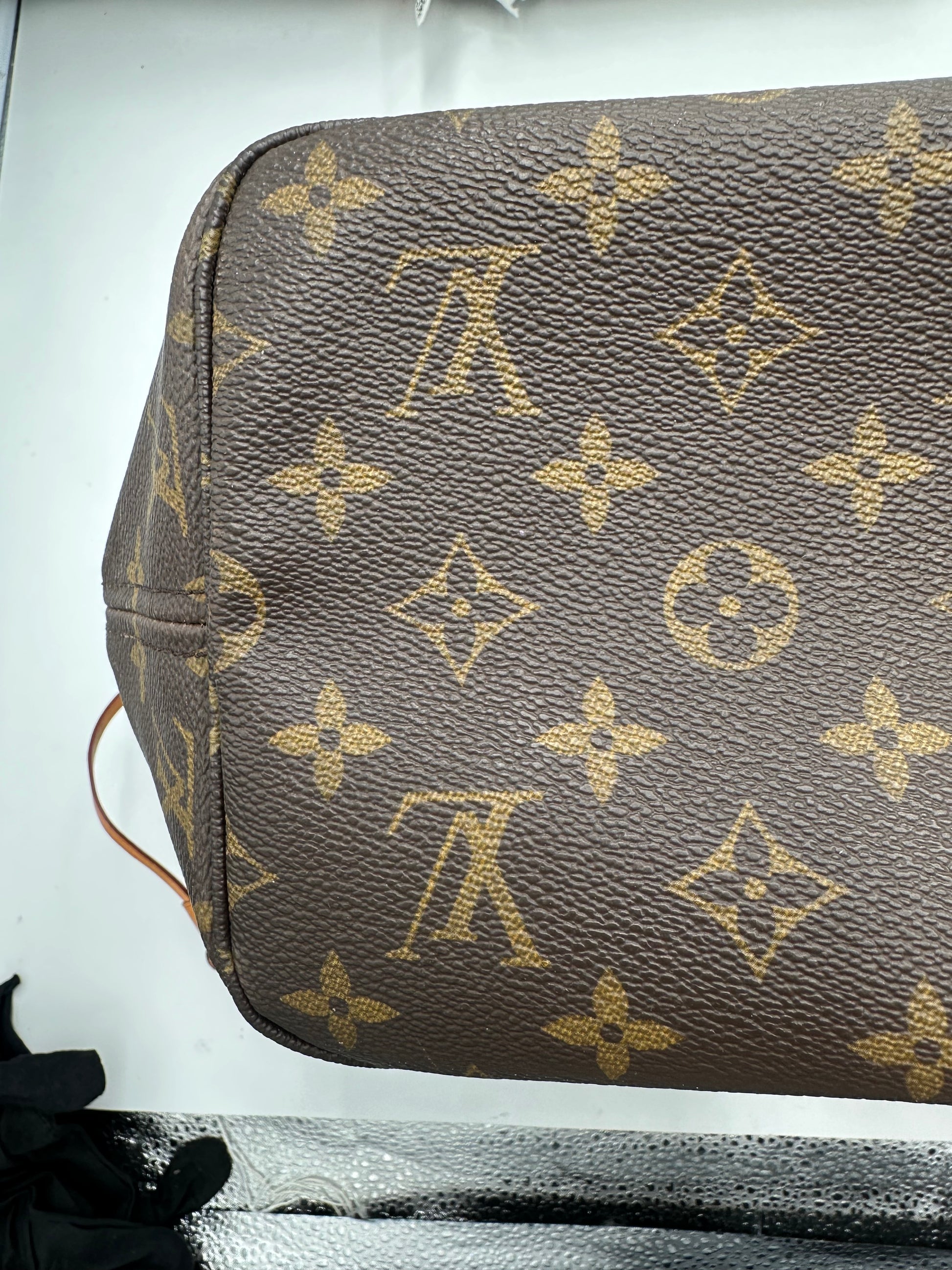 Louis Vuitton Neverfull NM Tote Monogram Canvas, Brown, Leather, Shoulder Bag
