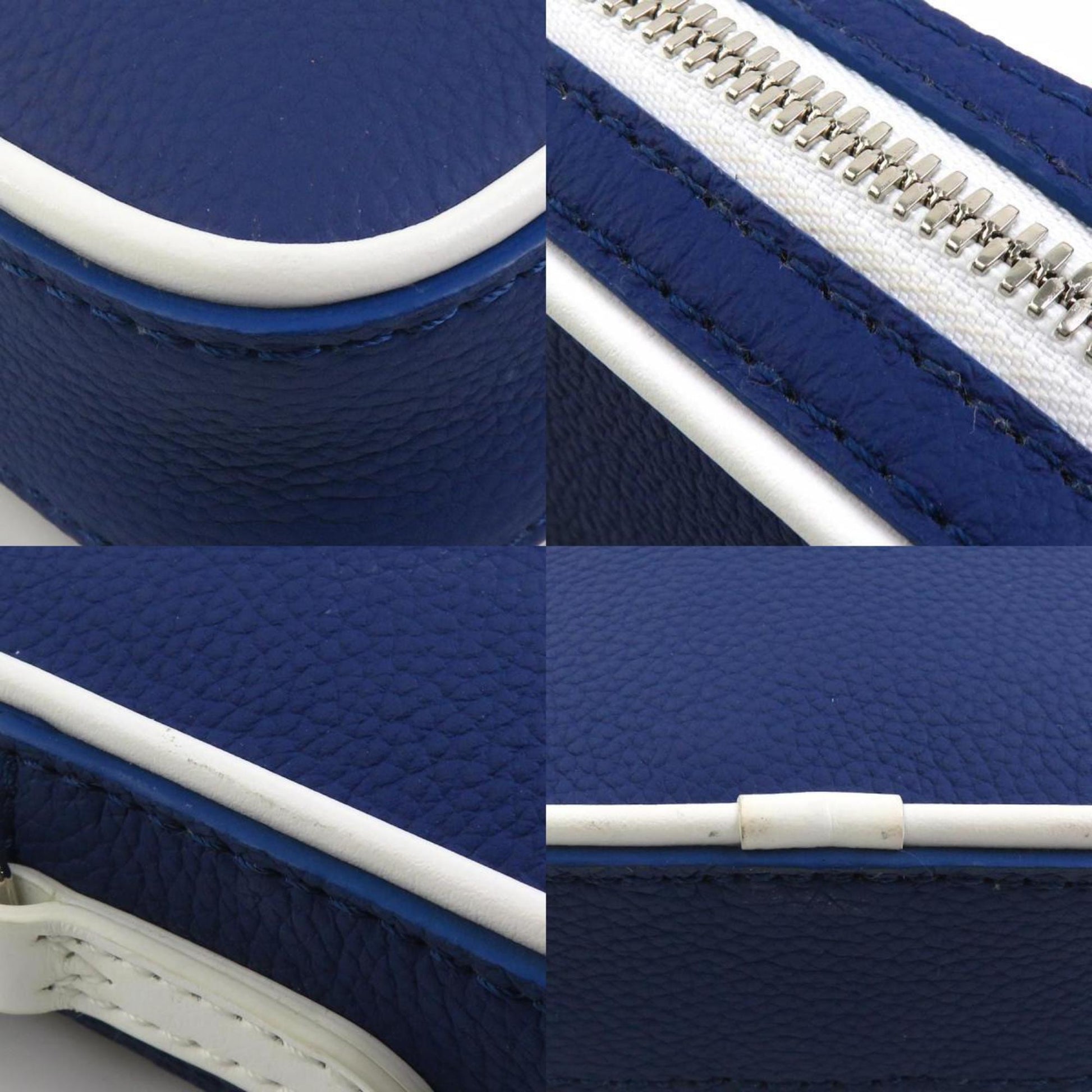 Louis Vuitton Danube, Navy, Leather, shoulder