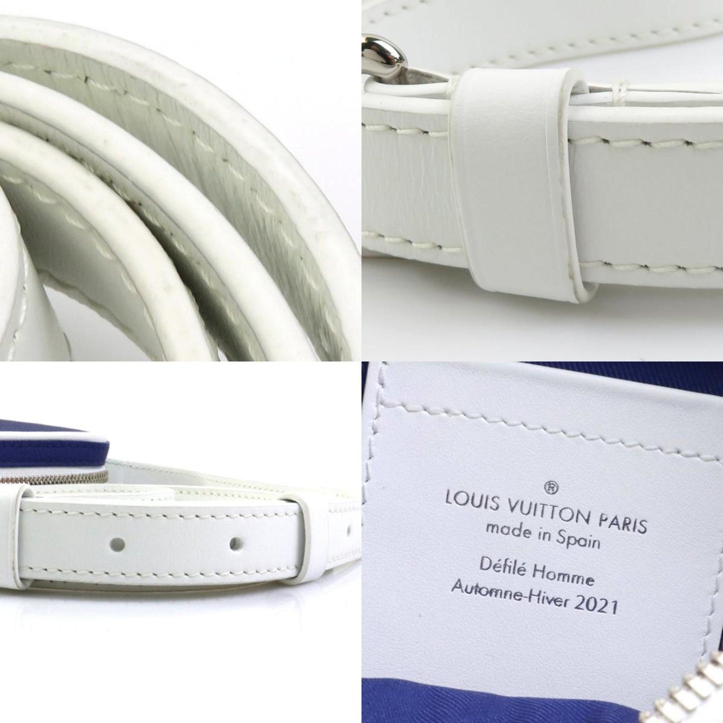 Louis Vuitton Danube, Navy, Leather, shoulder