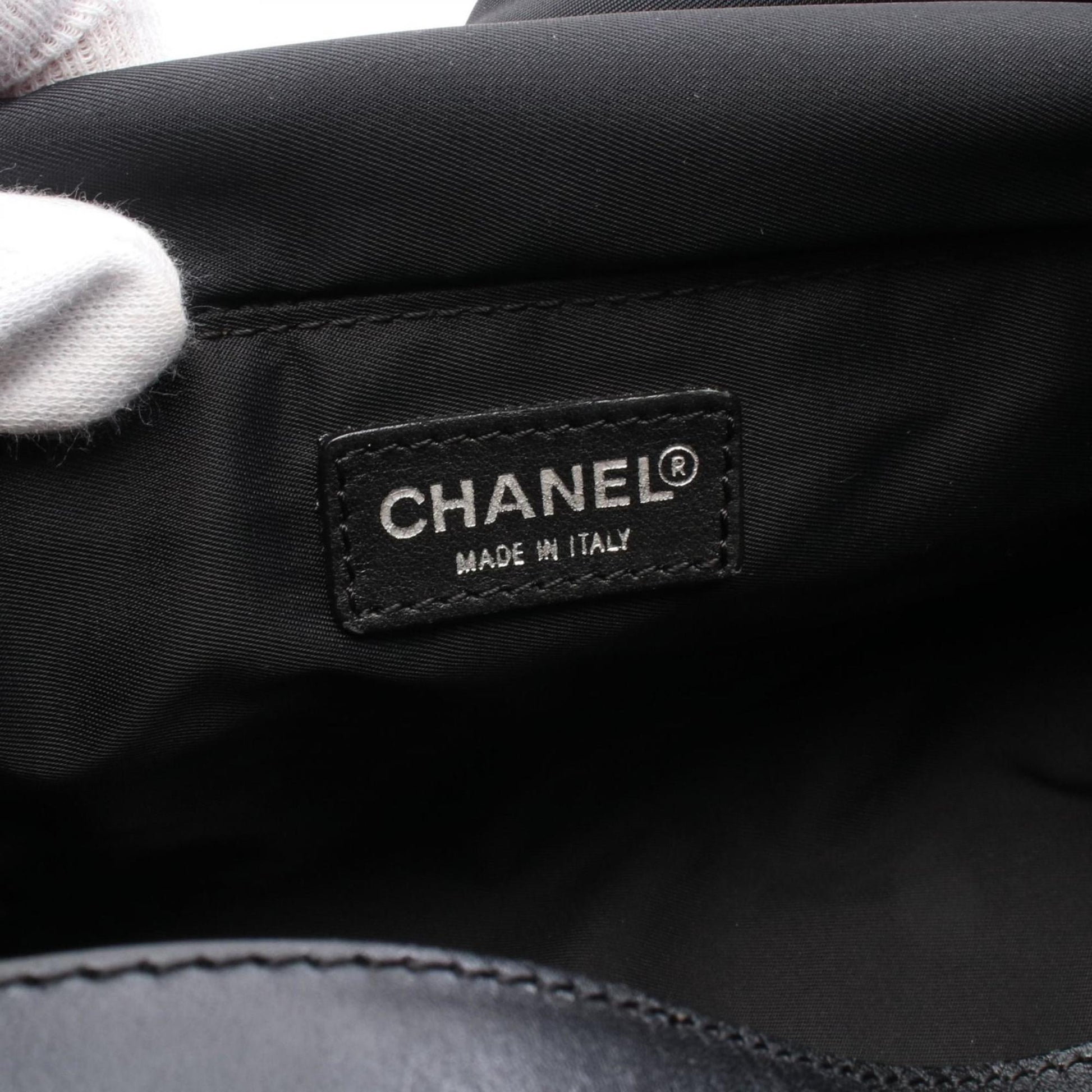 Chanel Travel line, Black, NYLON, handbag