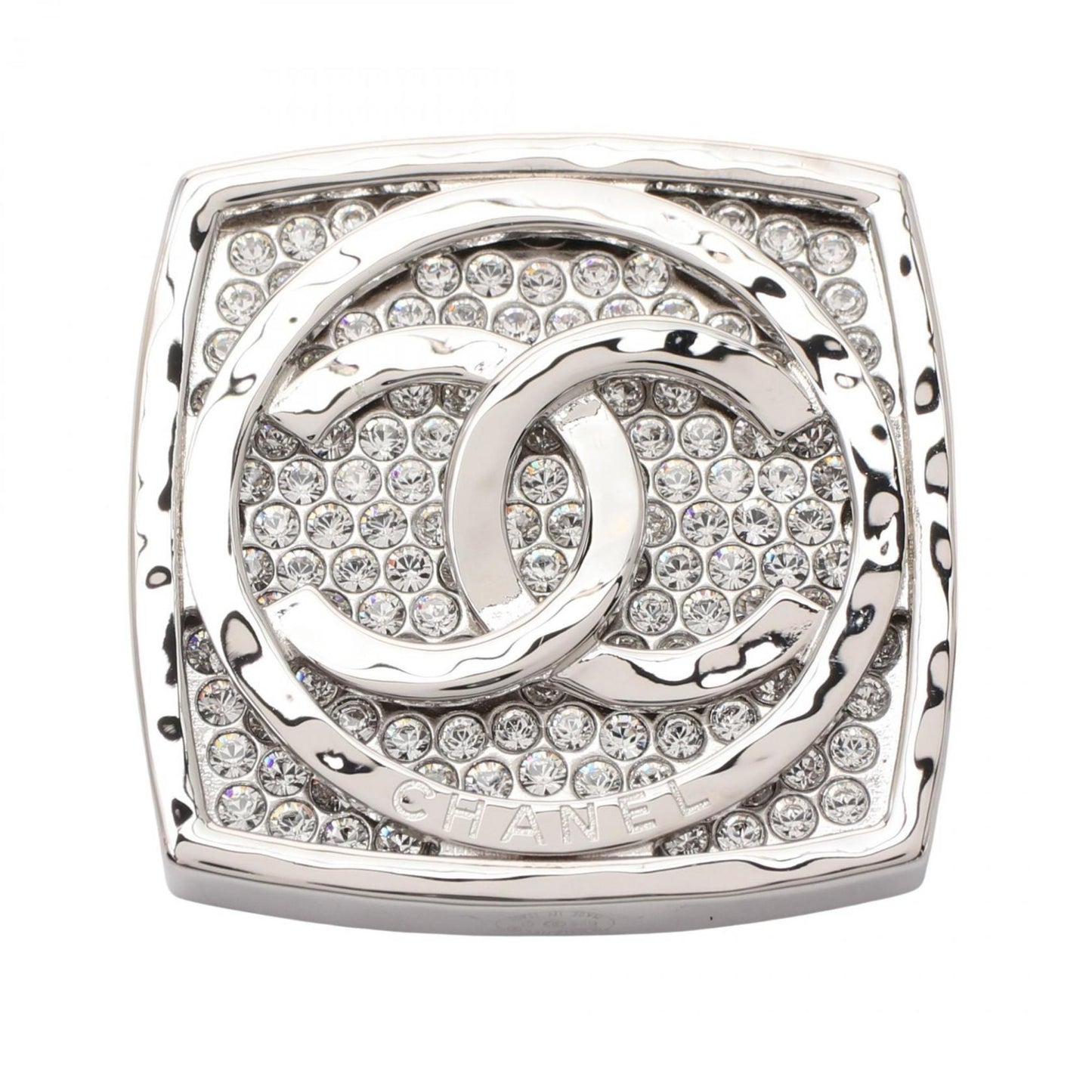 Chanel Coco Mark, Silver, Steel, brooch
