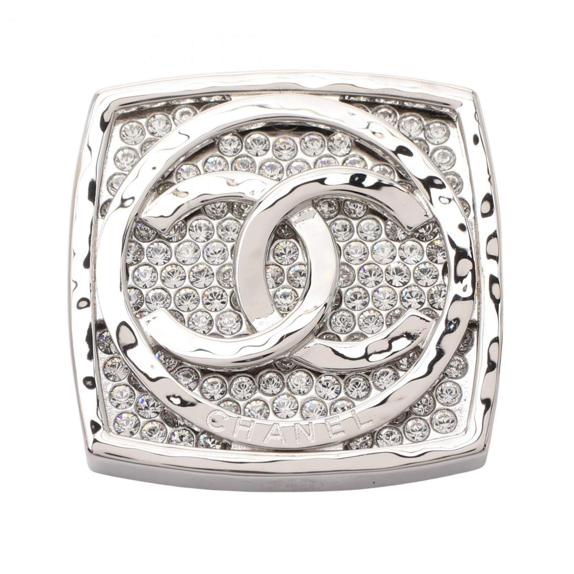 Chanel Coco Mark, Silver, Steel, brooch