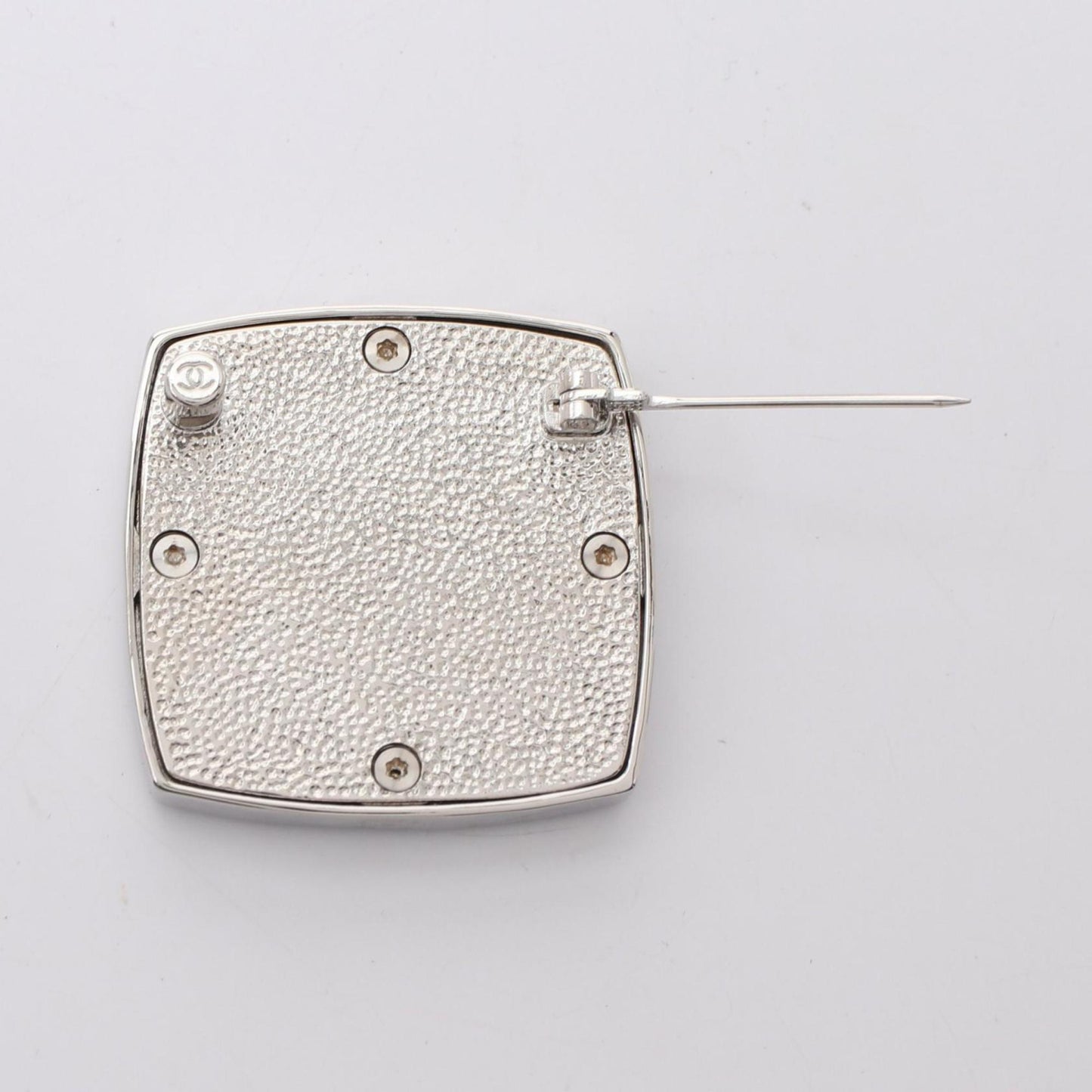 Chanel Coco Mark, Silver, Steel, brooch