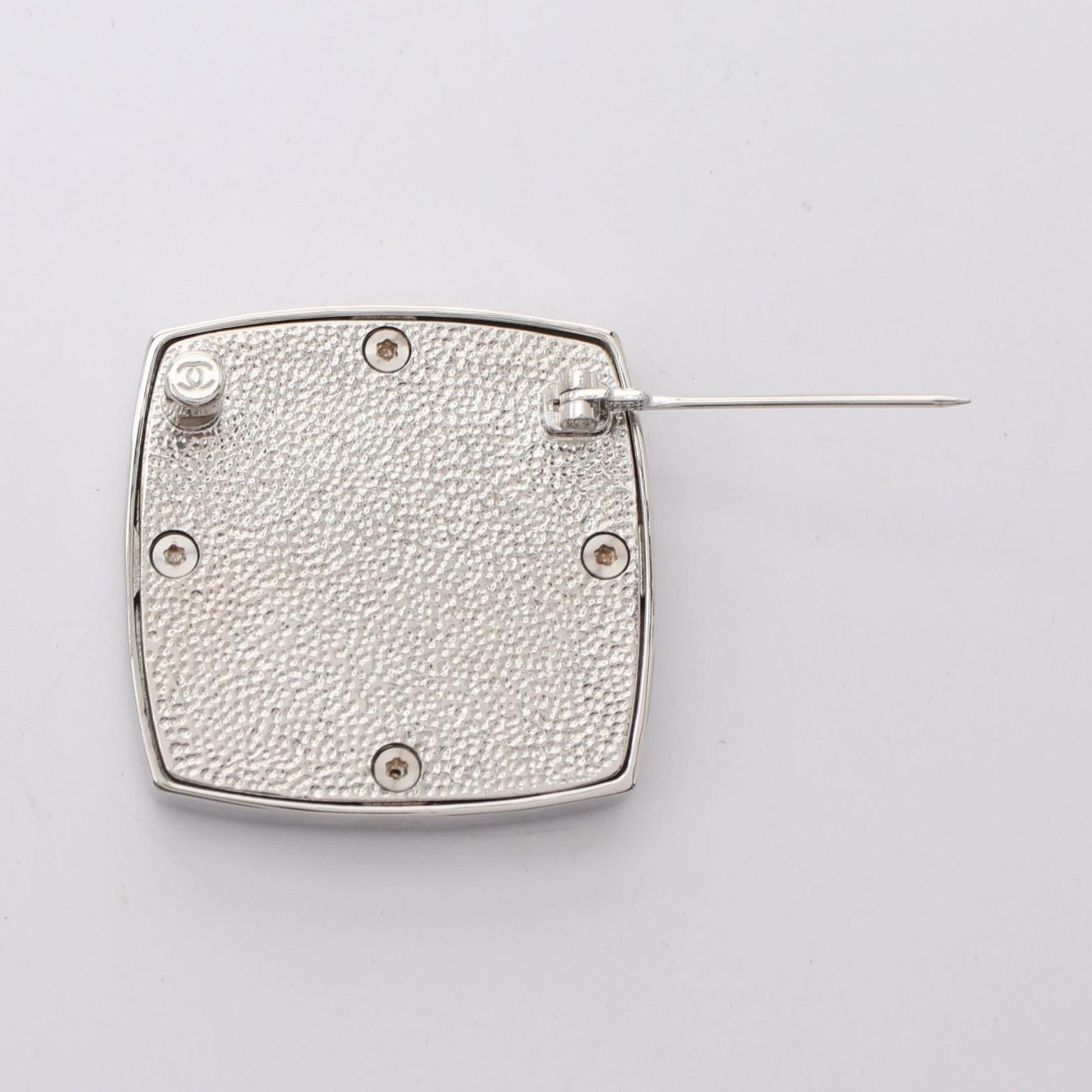 Chanel Coco Mark, Silver, Steel, brooch