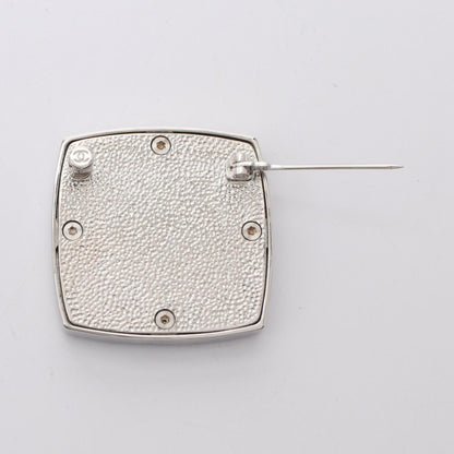 Chanel Coco Mark, Silver, Steel, brooch