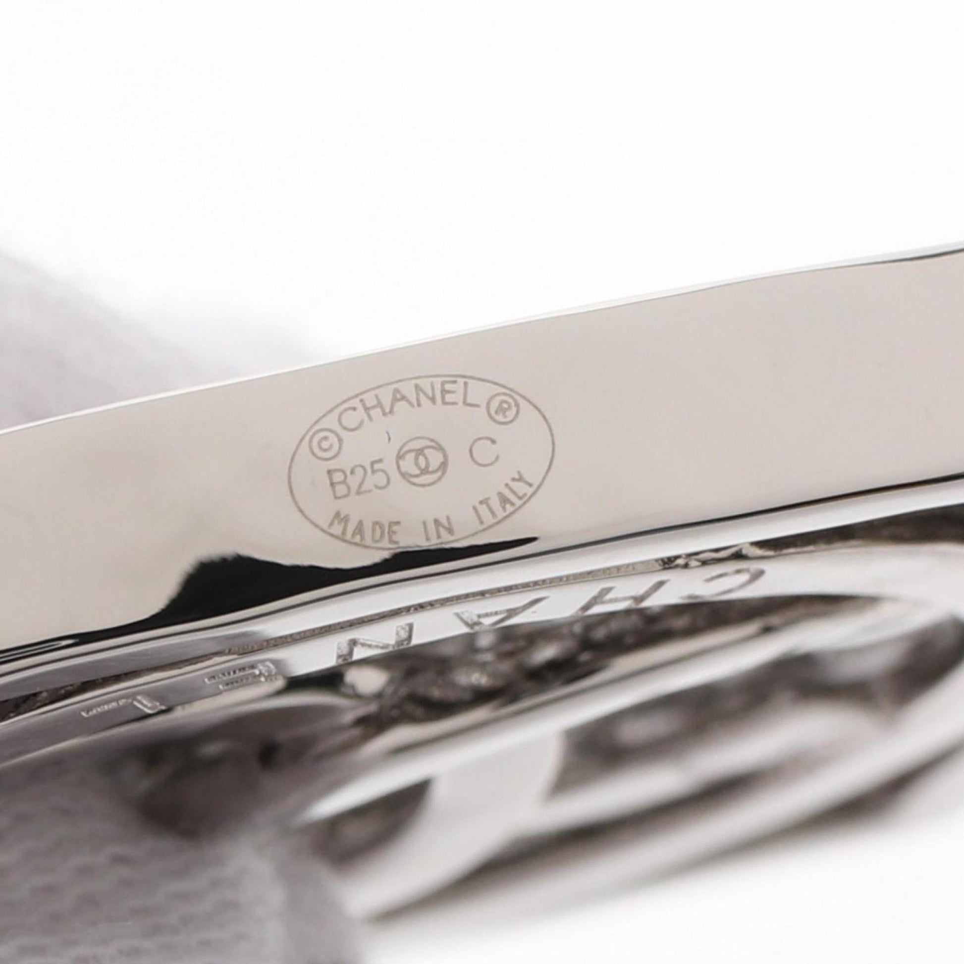 Chanel Coco Mark, Silver, Steel, brooch