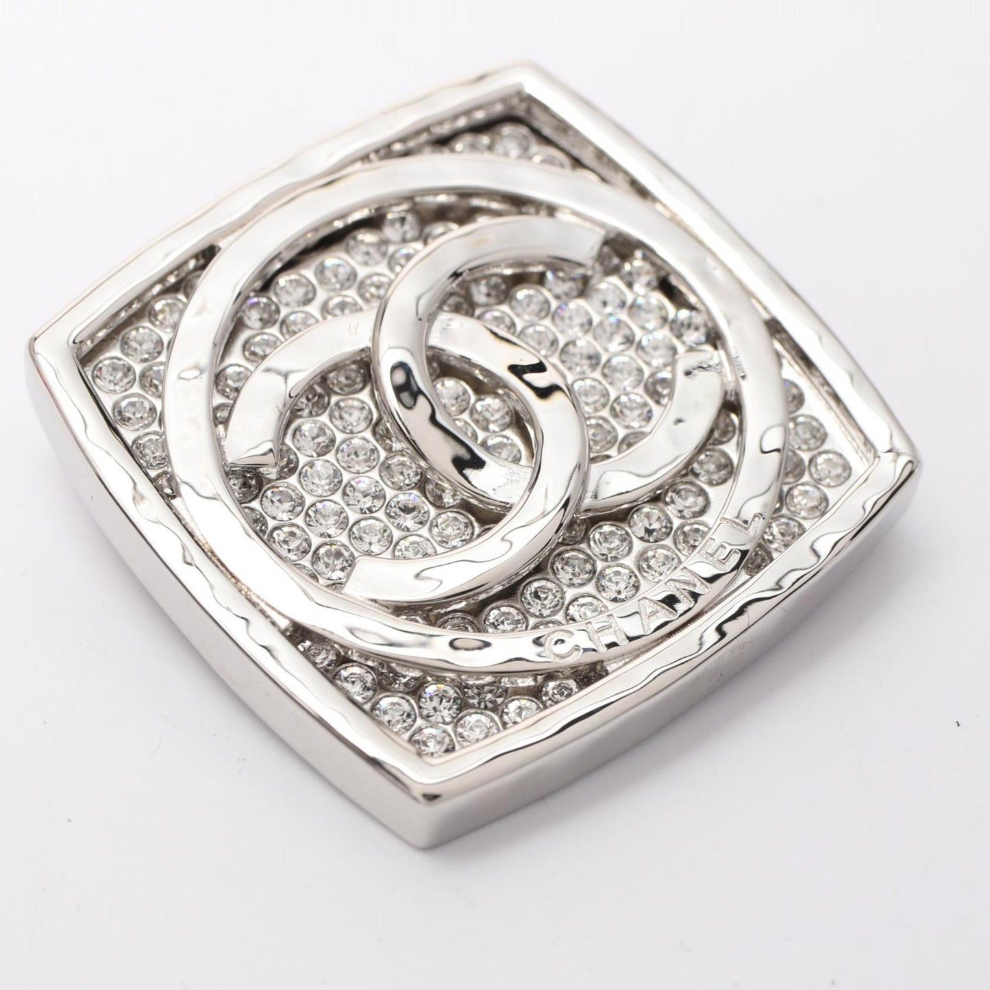 Chanel Coco Mark, Silver, Steel, brooch