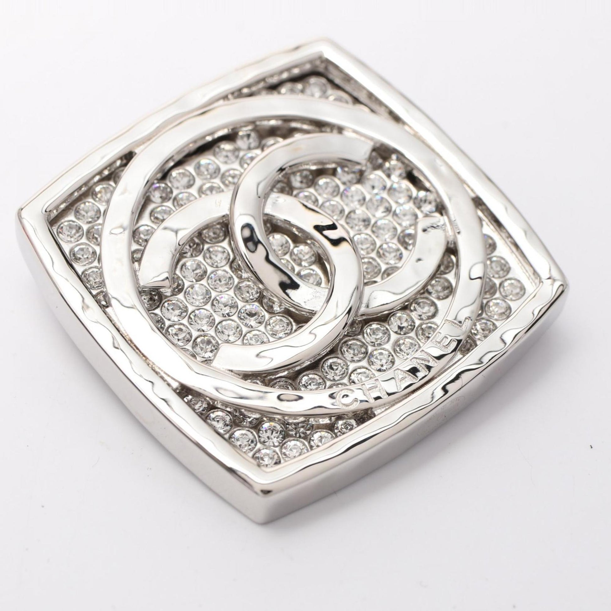 Chanel Coco Mark, Silver, Steel, brooch