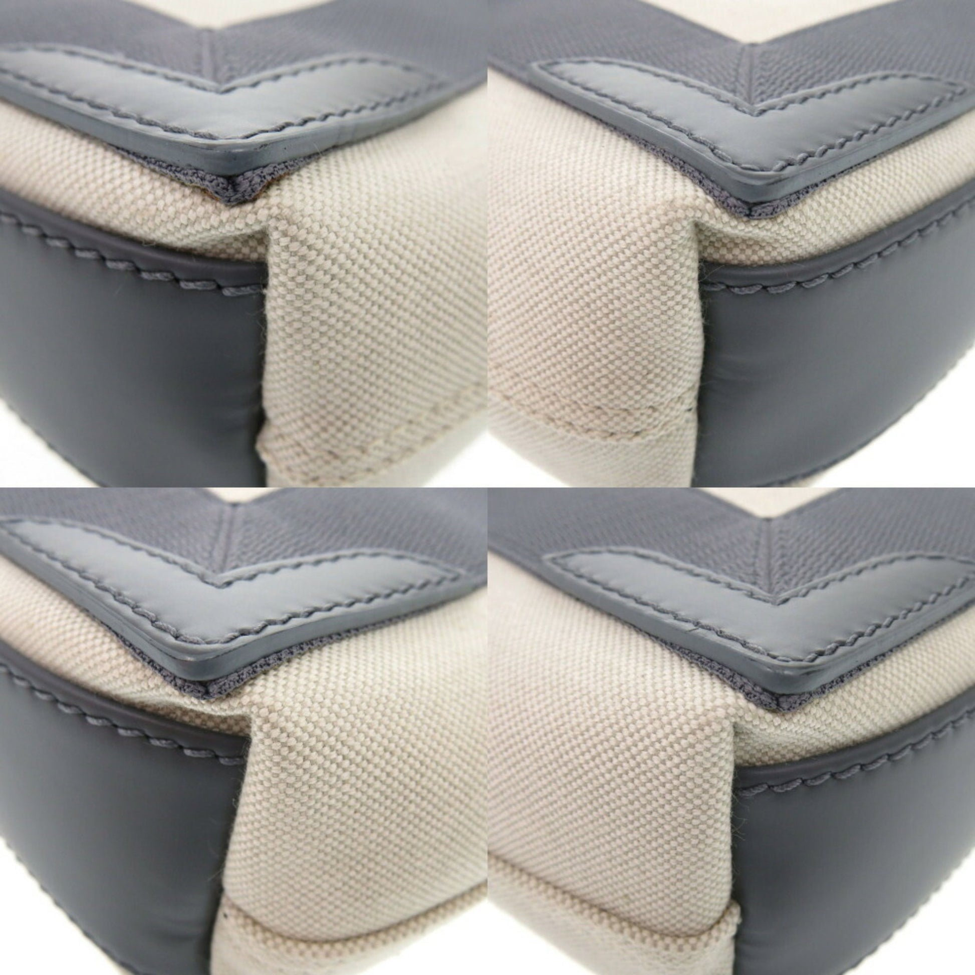 Balenciaga Navy Cabas, Beige, Canvas, handbag