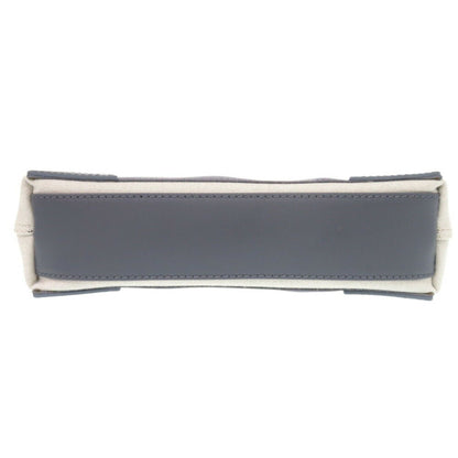 Balenciaga Navy Cabas, Beige, Canvas, handbag
