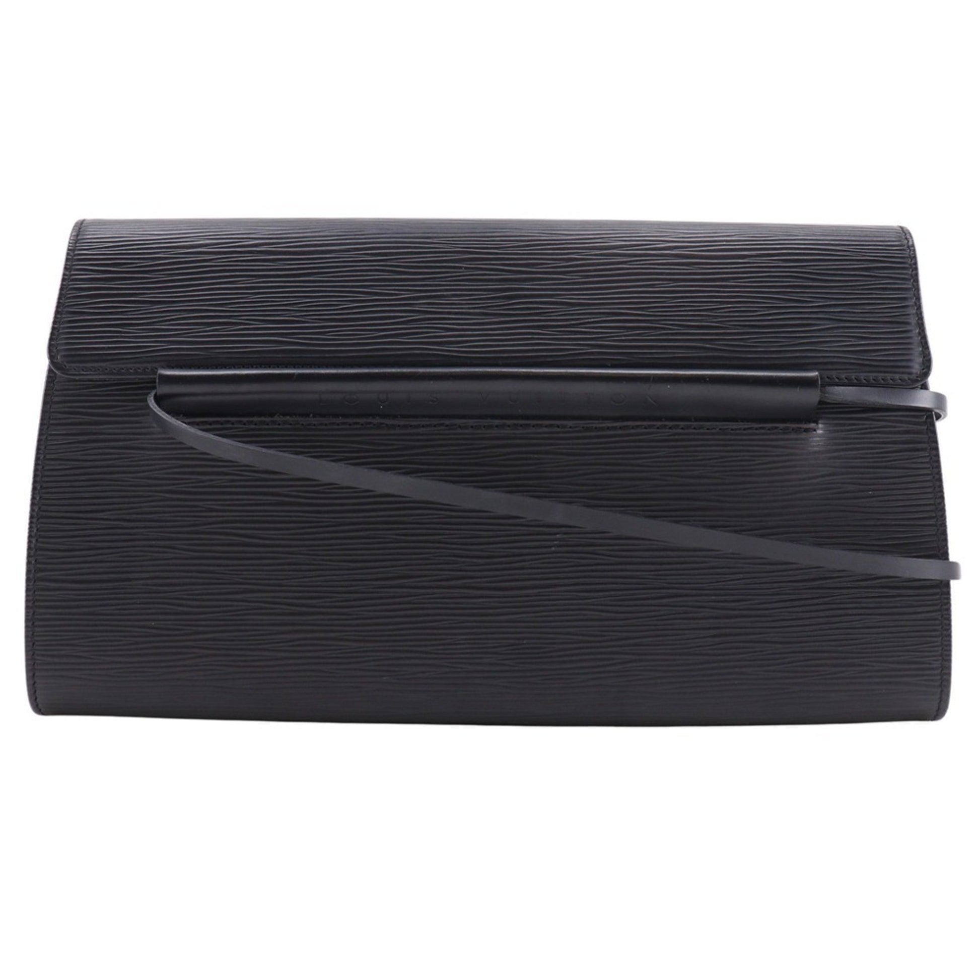 Louis Vuitton Dinard, Black, Leather, shoulder