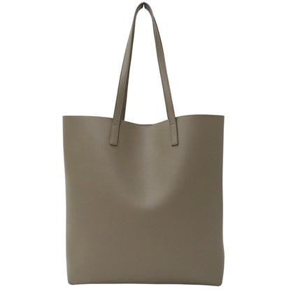 Saint Laurent Shopper Toy, Grey, Leather, handbag