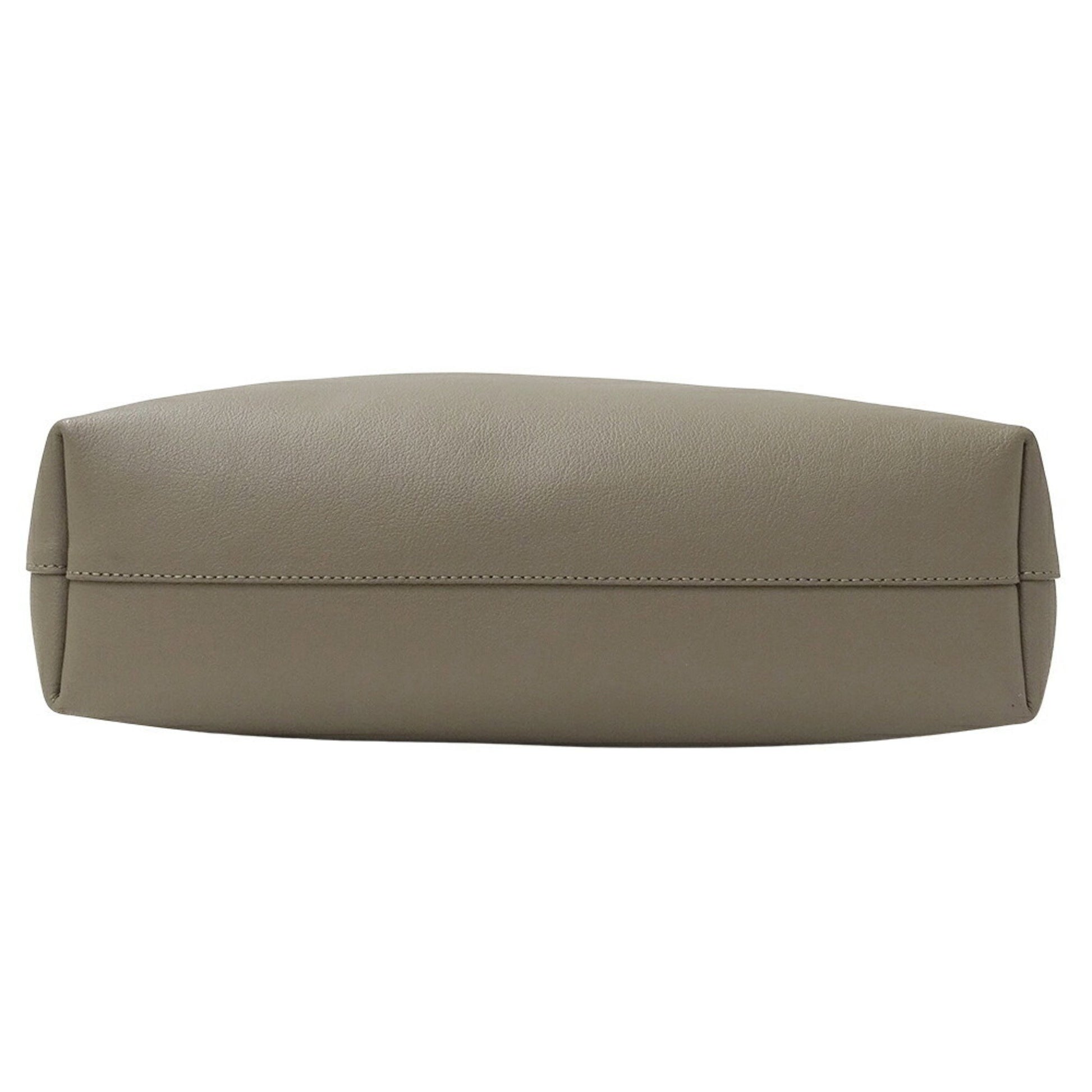 Saint Laurent Shopper Toy, Grey, Leather, handbag