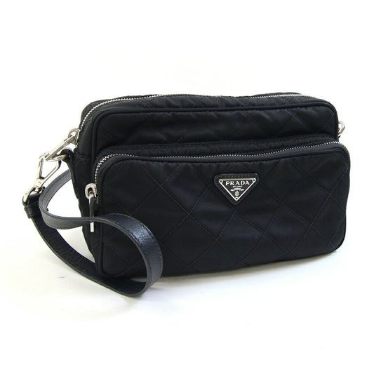 Prada Tessuto, Black, NYLON, shoulder