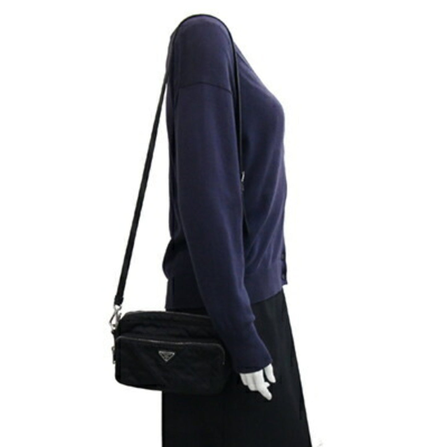 Prada Tessuto, Black, NYLON, shoulder
