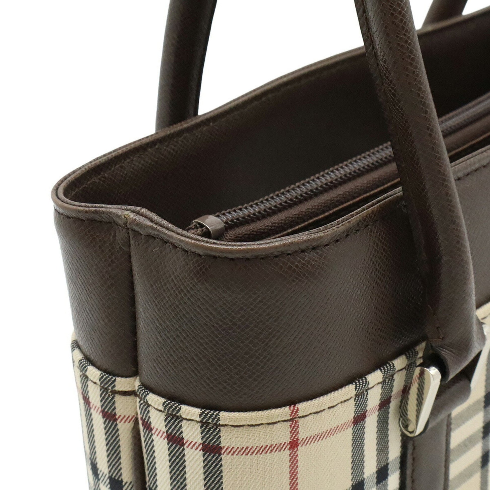 Burberry Nova Check, Beige, Canvas, tote