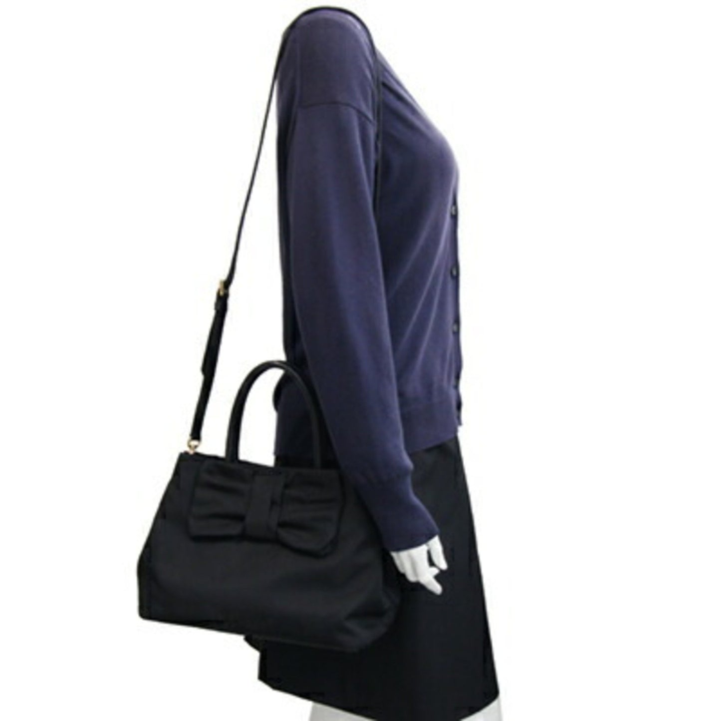 Prada Re-Nylon, Black, NYLON, handbag