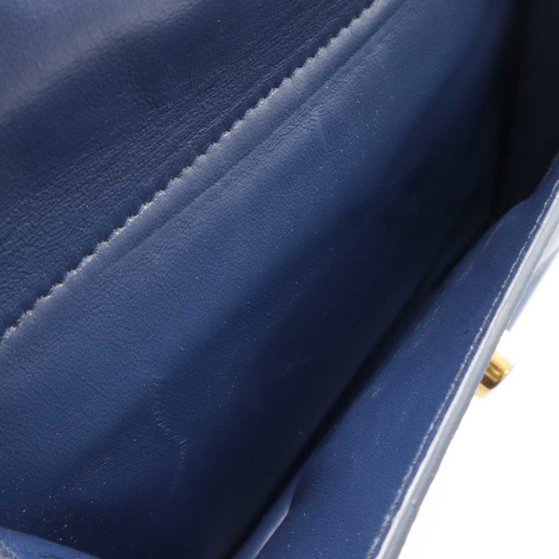 Prada Galleria, Blue, Leather, handbag