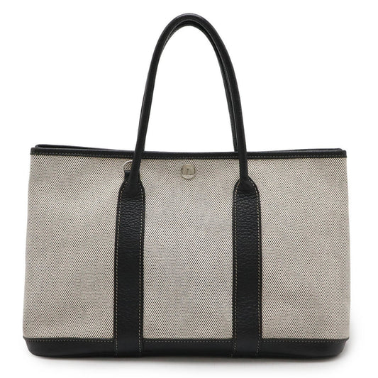 Hermès Garden Party, Beige, Canvas, handbag