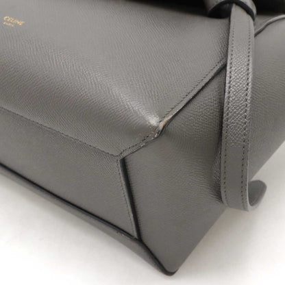 Céline Belt, Grey, Leather, handbag