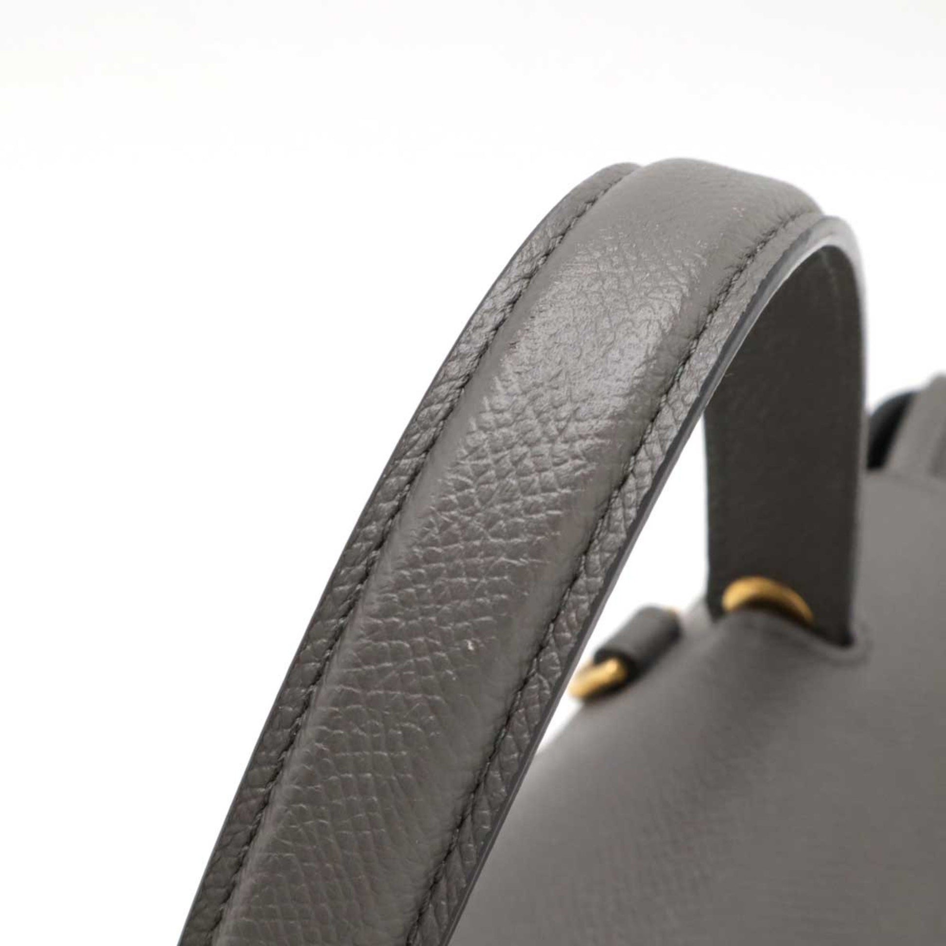 Céline Belt, Grey, Leather, handbag