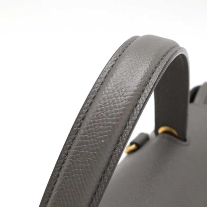 Céline Belt, Grey, Leather, handbag