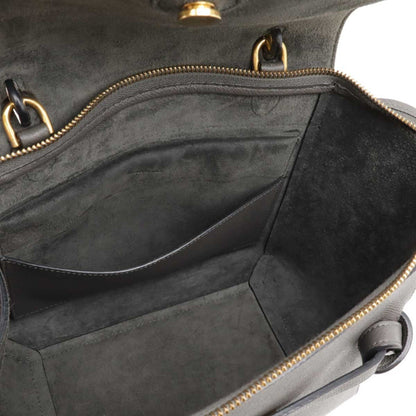 Céline Belt, Grey, Leather, handbag