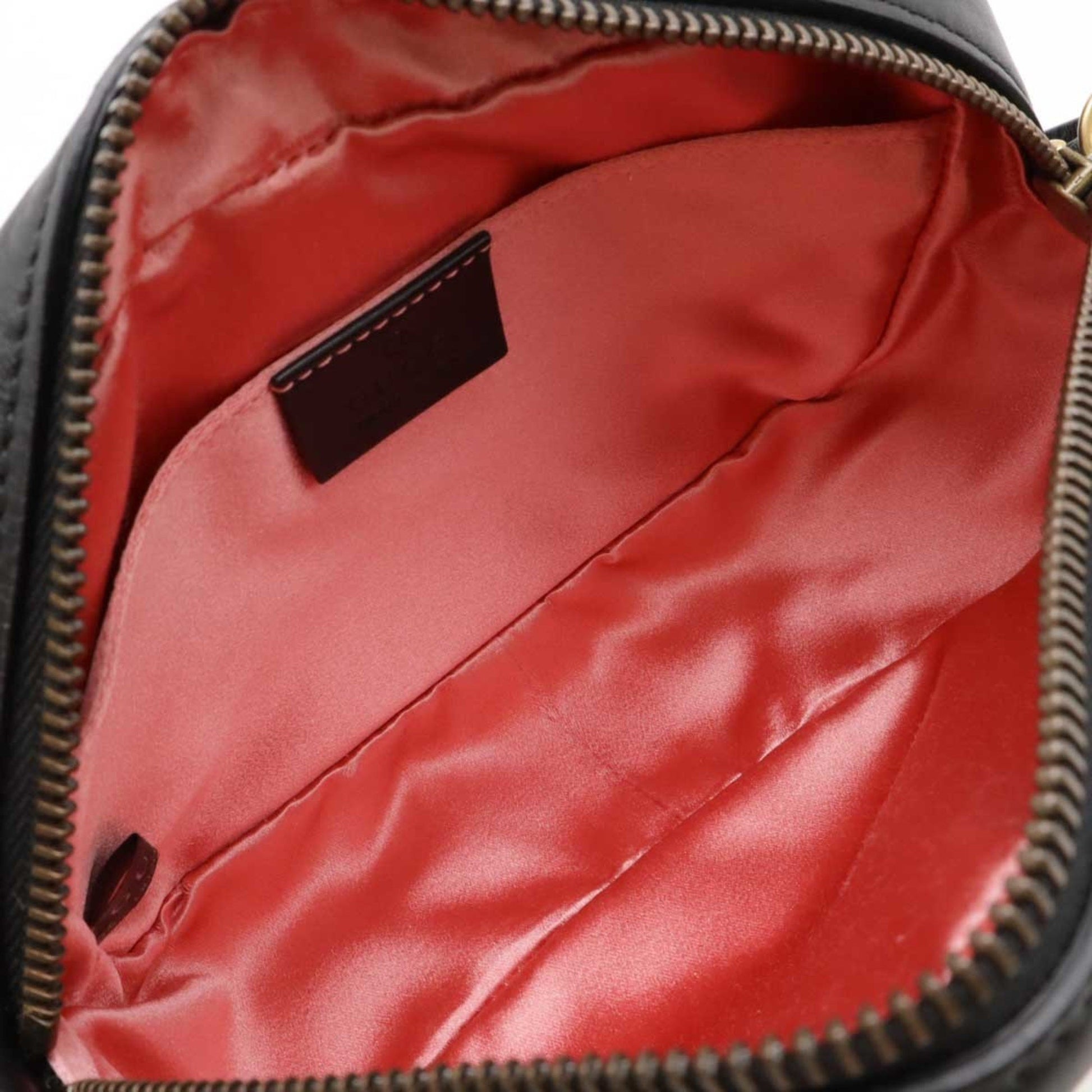 Gucci GG Marmont, Black, Leather, shoulder