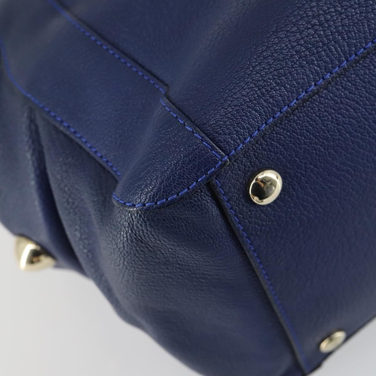 Chloe Bridget Convertible Satchel Leather, Navy, Leather, Handbag