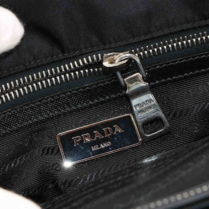 Prada Saffiano, Black, NYLON, tote