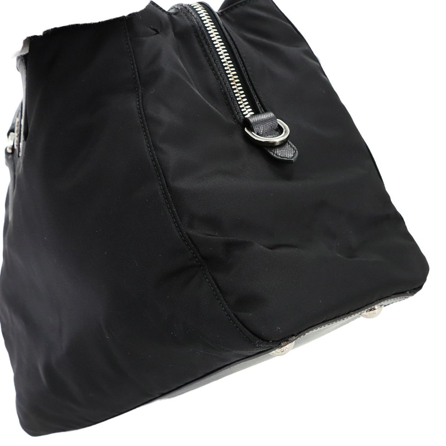 Prada Saffiano, Black, NYLON, tote